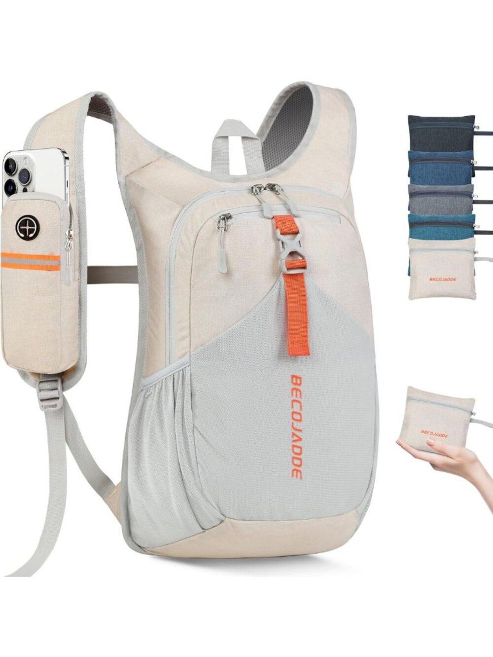 Ultralight 15L Foldable Hiking Backpack for Men & Women - Packable Daypack